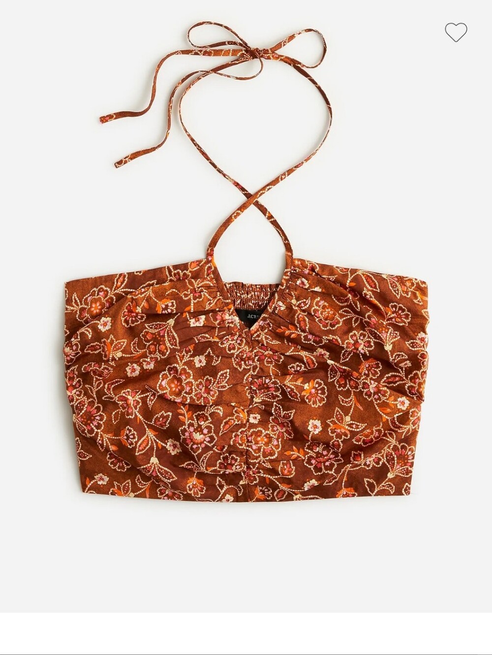 J.CREW Vintage Vines Halter Top Retro Style SIZE 10 BNWT RETIRED $80